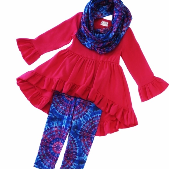 ❣️💙 Scarf Set-Fushia💙❣️ - Picture 2 of 4